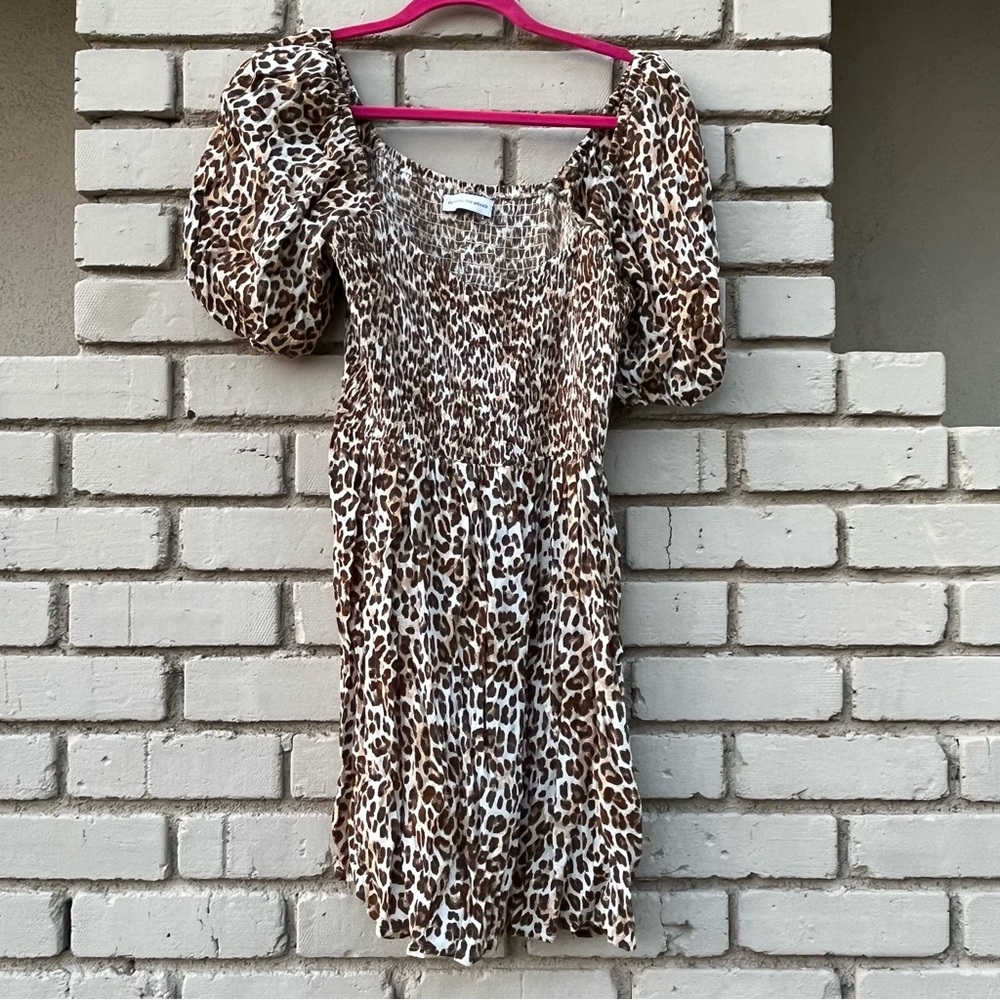 Faithfull the Brand Leopard Print Mini Dress
